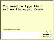 ABC typing game screenshot